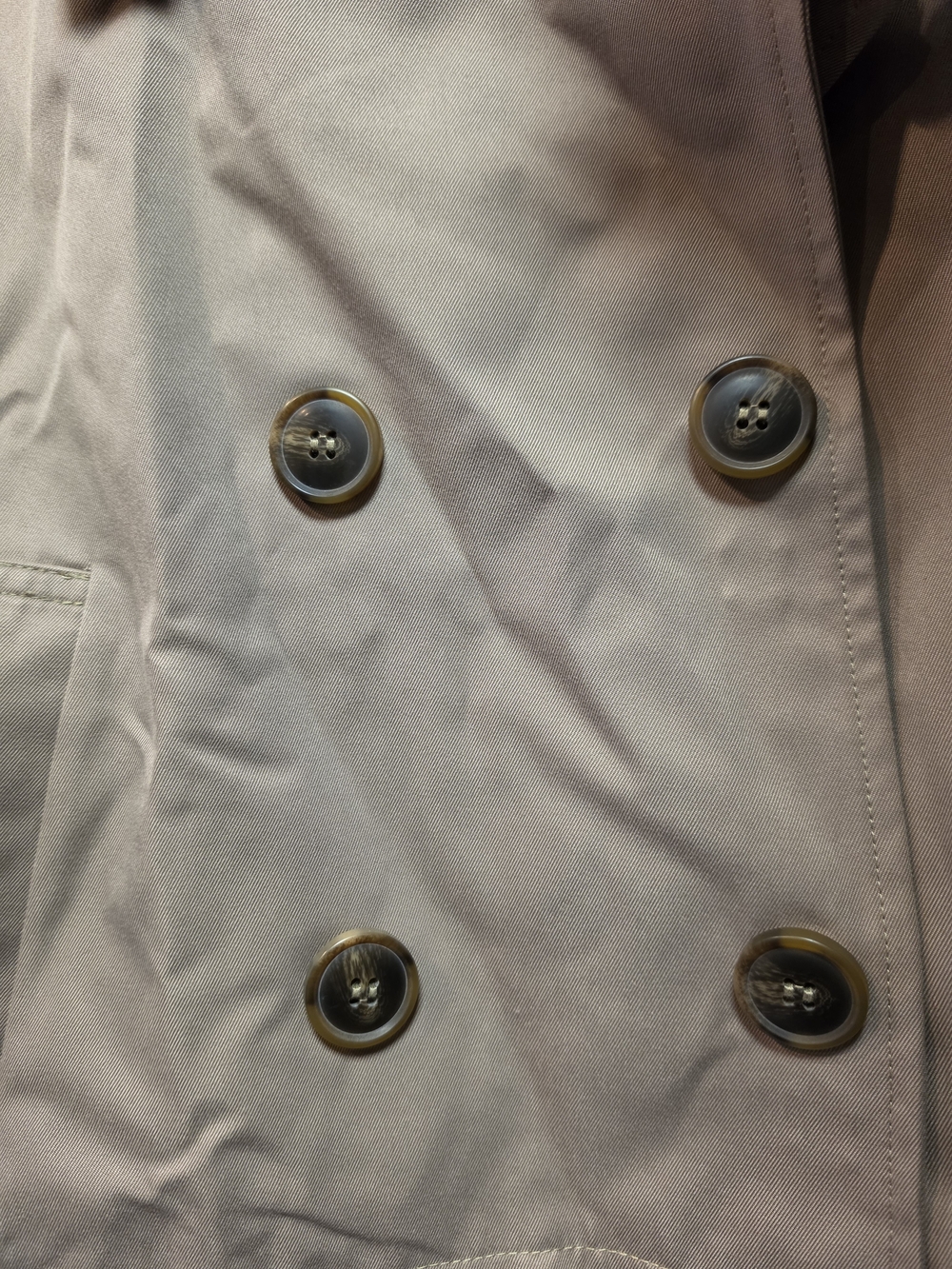Primark Blush Cropped Double-Breasted Trench Coat - Picture 4 of 9